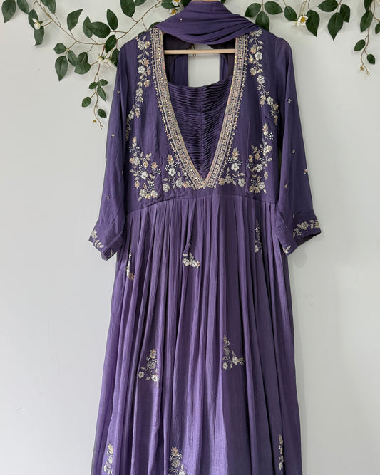 Royal Purple - Anarkali Dress