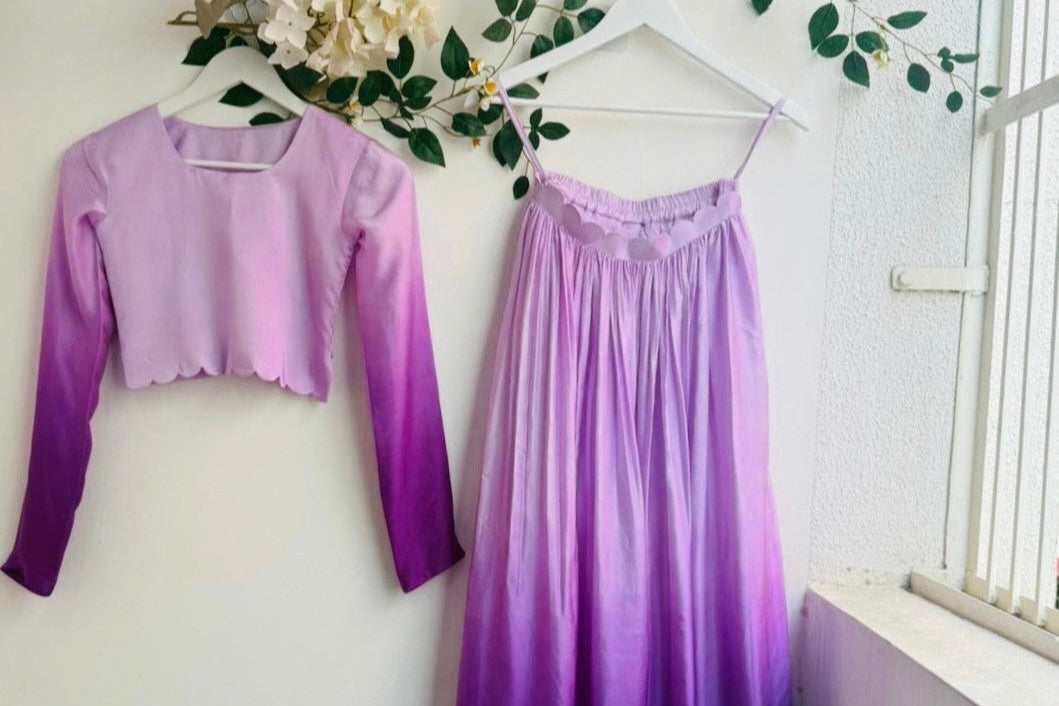 Lavender Ombre Crop Top